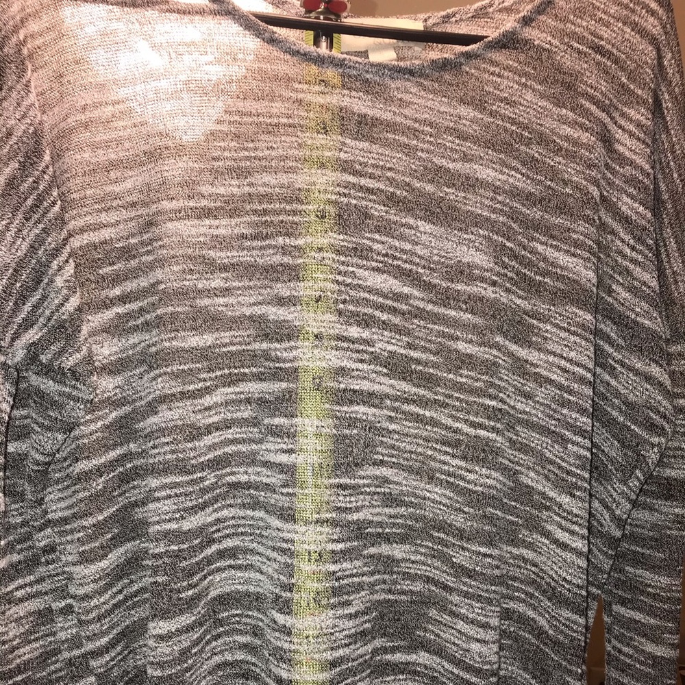 Sheer Dolman Tunic, Olive & Oak, Gray, Small - Picture 14 of 16